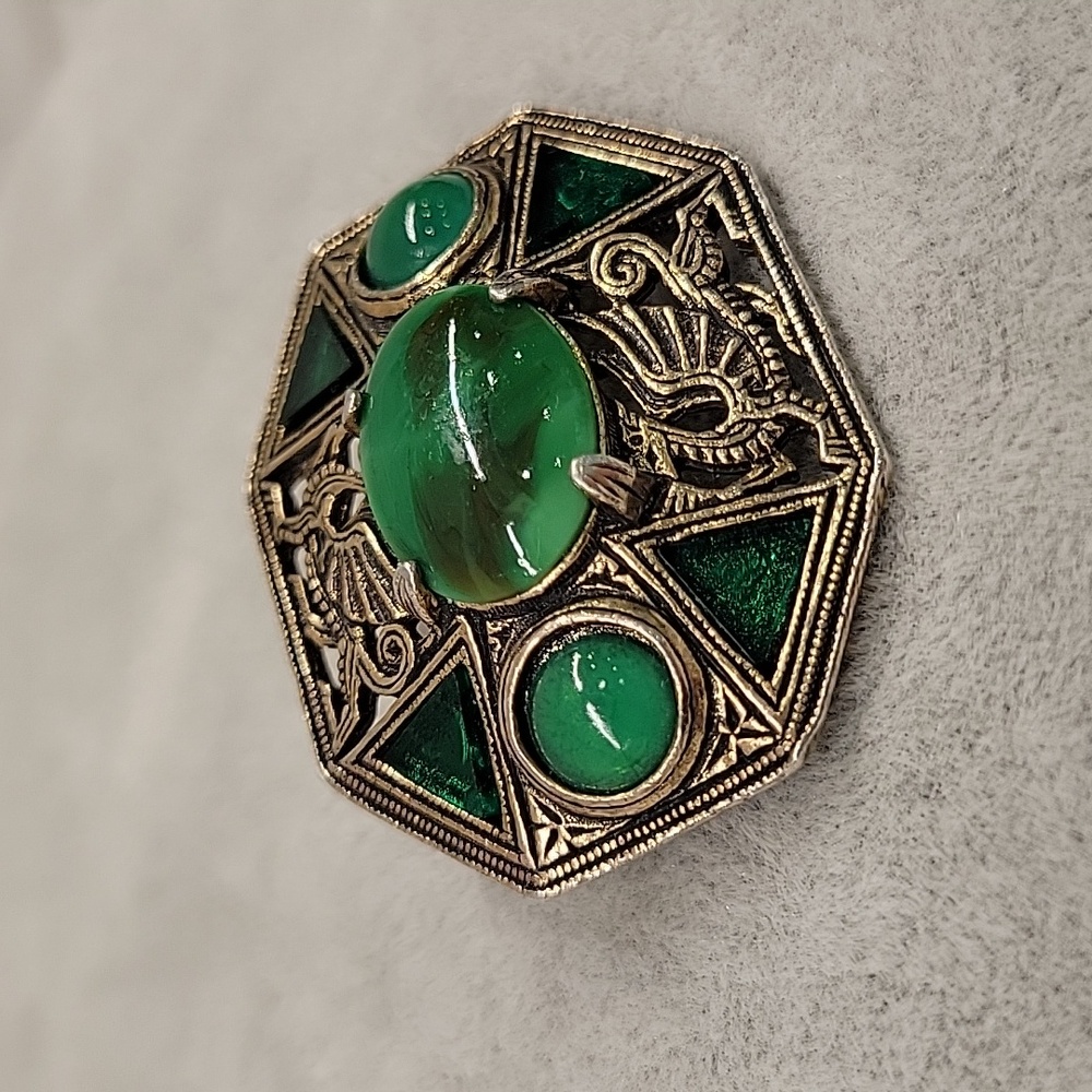 Vintage Celtic/Scottish Miracle Brooch Dragons - Picture 3 of 5